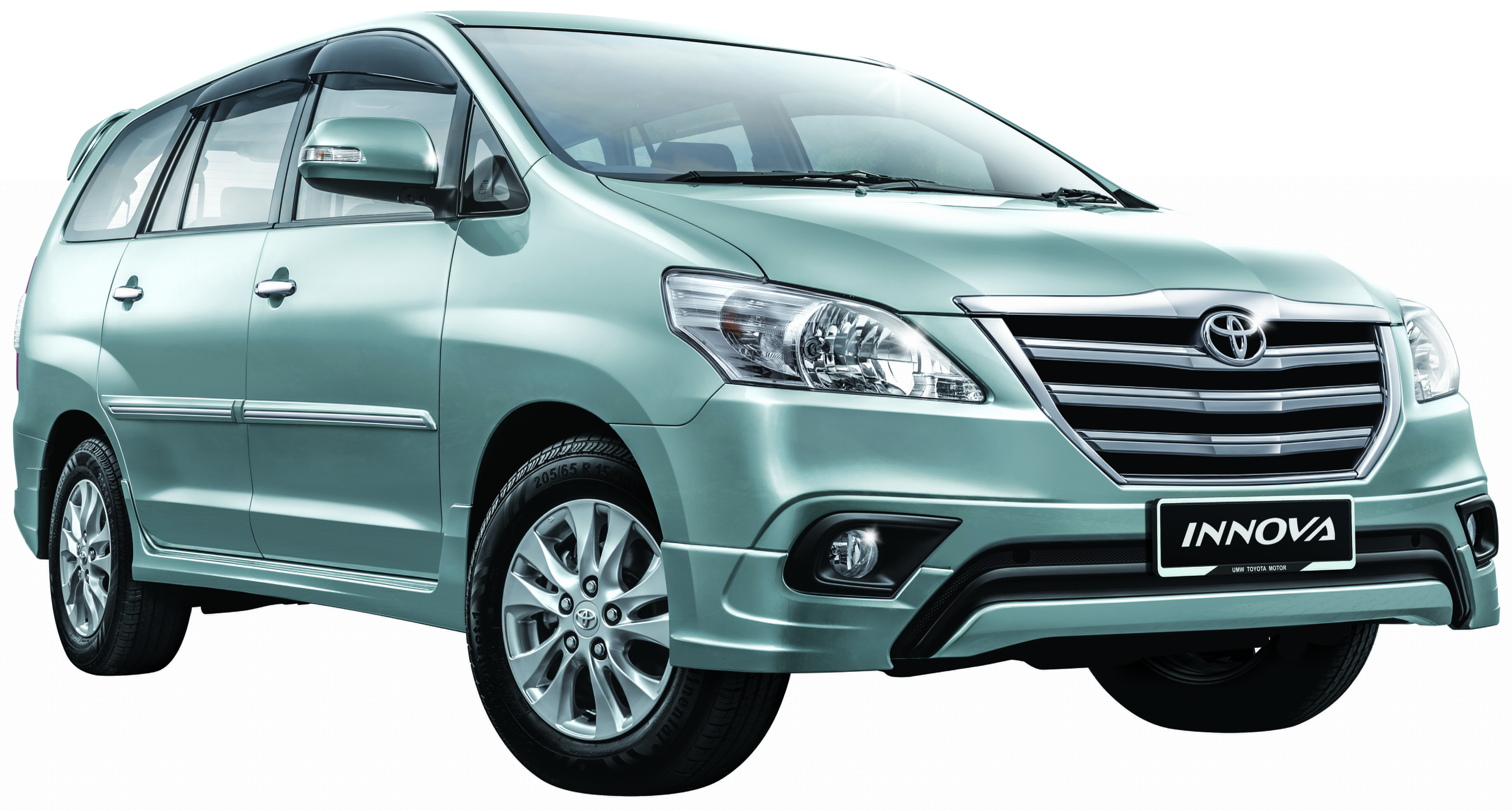 A 35 seater AC Bharat Benz bus for rent on display.